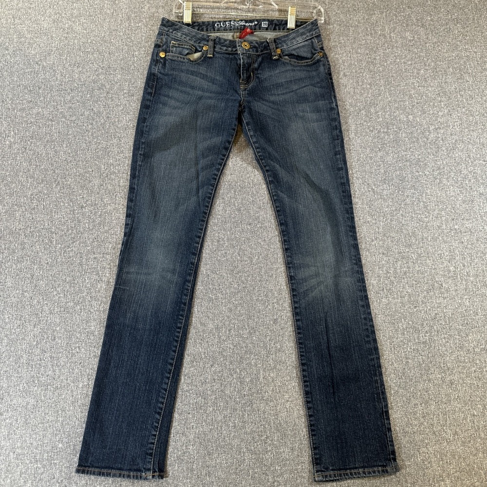 Guess Jeans Womens 28 Dark Wash Bootcut‎ Low Rise Stretch Denim Y2K